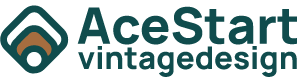 AceStart – Vintage design Logo